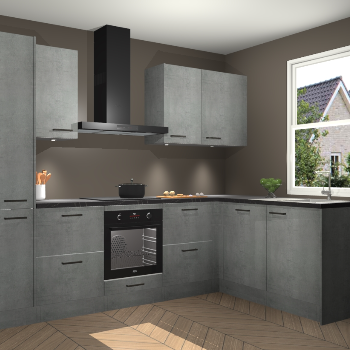 Beton Parelgrijs keuken Bazel 113454