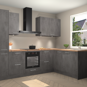 Beton Antraciet keuken Bazel 113462
