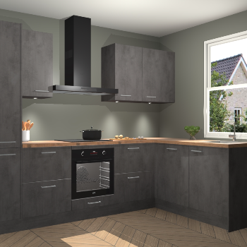 Beton Antraciet keuken Bazel 113463