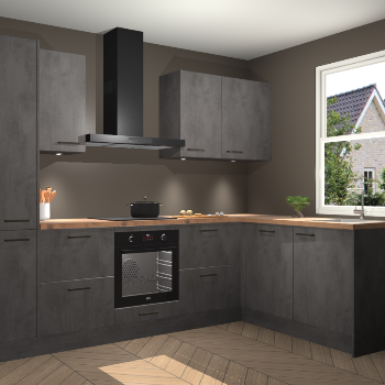 Beton Antraciet keuken Bazel 113466