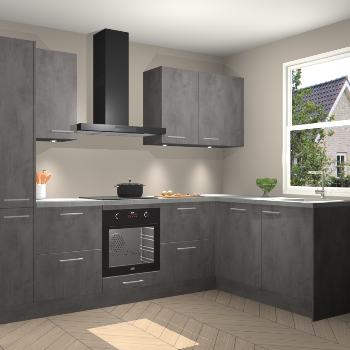 Beton Antraciet keuken Bazel 113561