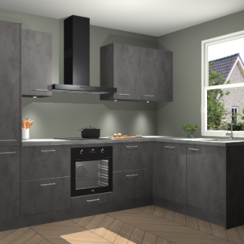 Beton Antraciet keuken Bazel 113562