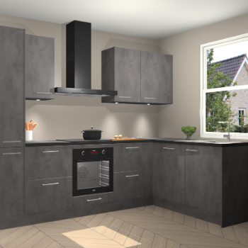 Beton Antraciet keuken Bazel 113567