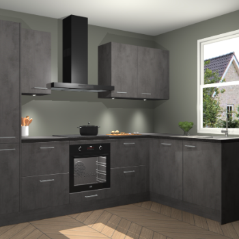 Beton Antraciet keuken Bazel 113568