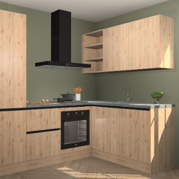 Madera Natuur greeploze keuken Krakau 113216