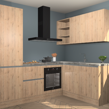 Madera Natuur greeploze keuken Krakau 113203