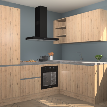 Madera Natuur greeploze keuken Krakau 113204