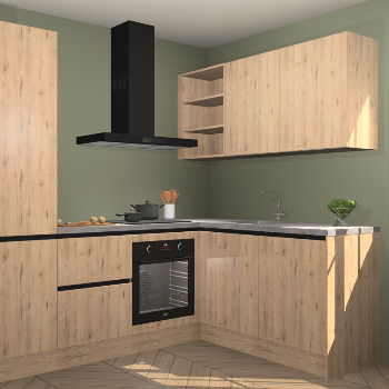 Madera Natuur greeploze keuken Krakau 113219