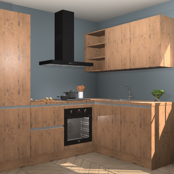 Astoria Eiken greeploze keuken Krakau 113046