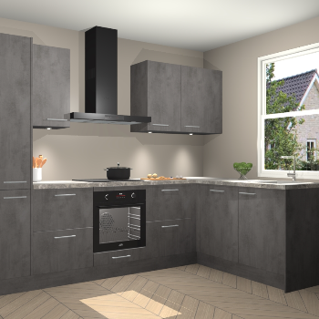 Beton Antraciet keuken Bazel 113578