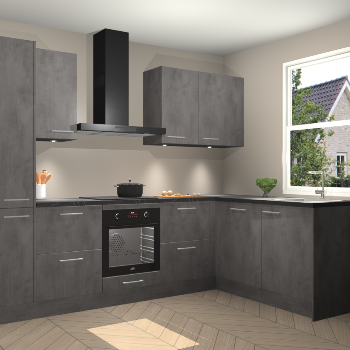 Beton Antraciet keuken Bazel 113591