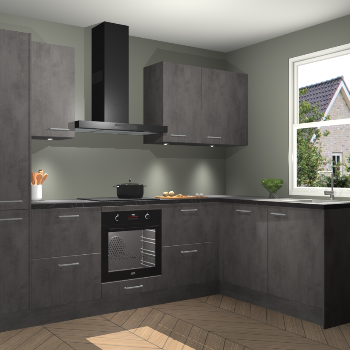 Beton Antraciet keuken Bazel 113592