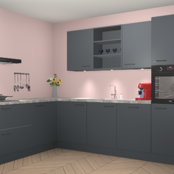 Onyxgrijze keuken Gotenburg 113448