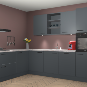 Onyxgrijze keuken Gotenburg 113459