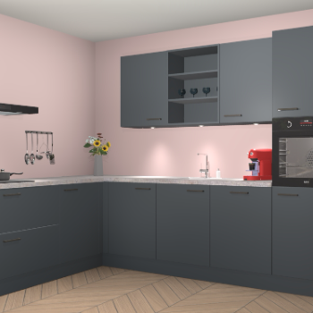 Onyxgrijze keuken Gotenburg 113460