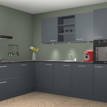 Onyxgrijze keuken Gotenburg 113470