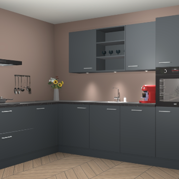 Onyxgrijze keuken Gotenburg 113471