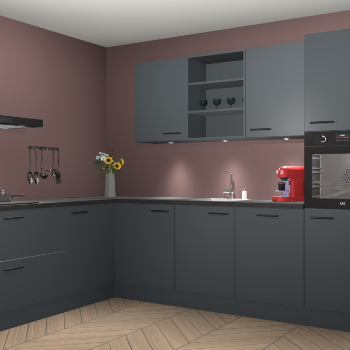 Onyxgrijze keuken Gotenburg 113342