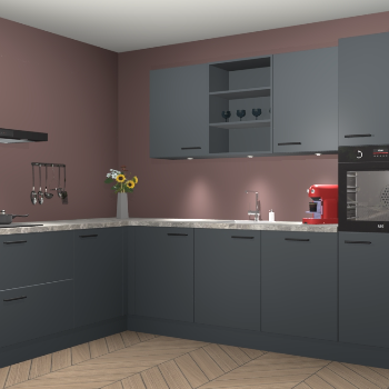 Onyxgrijze keuken Gotenburg 113447