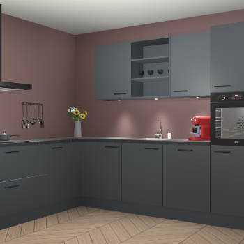 Onyxgrijze keuken Gotenburg 113473