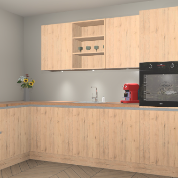 Madera Natuur greeploze keuken Gotenburg 113540