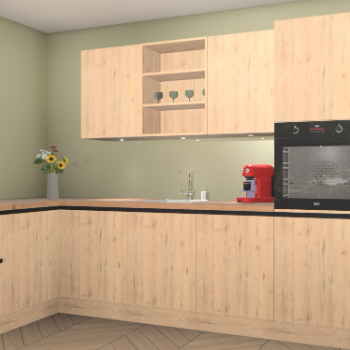 Madera Natuur greeploze keuken Gotenburg 113543