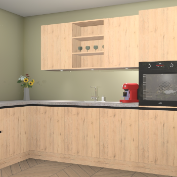 Madera Natuur greeploze keuken Gotenburg 113643