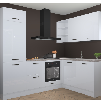 Sneeuwwitte hoogglans keuken Krakau 113704