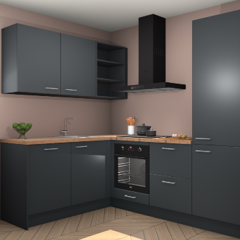 Onyxgrijze keuken Boekarest 114154