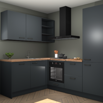 Onyxgrijze keuken Boekarest 114157