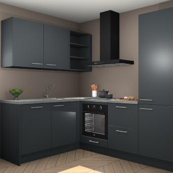 Onyxgrijze keuken Boekarest 114227