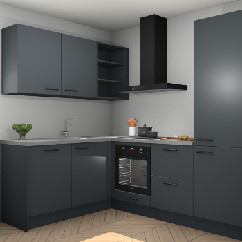 Onyxgrijze keuken Boekarest 114230