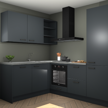 Onyxgrijze keuken Boekarest 114231