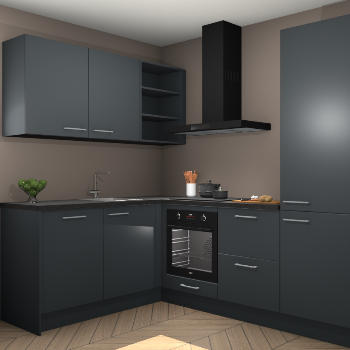 Onyxgrijze keuken Boekarest 114235