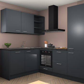 Onyxgrijze keuken Boekarest 114236