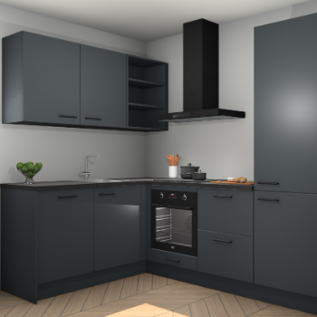 Onyxgrijze keuken Boekarest 114238