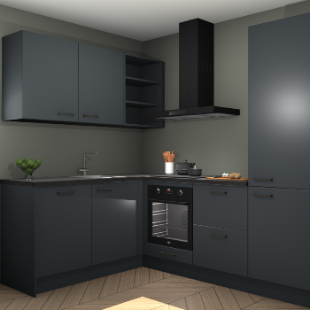 Onyxgrijze keuken Boekarest 114239