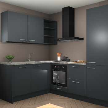 Onyxgrijze keuken Boekarest 114260