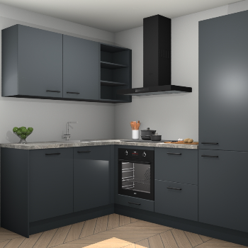 Onyxgrijze keuken Boekarest 114263