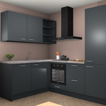 Onyxgrijze keuken Boekarest 114275