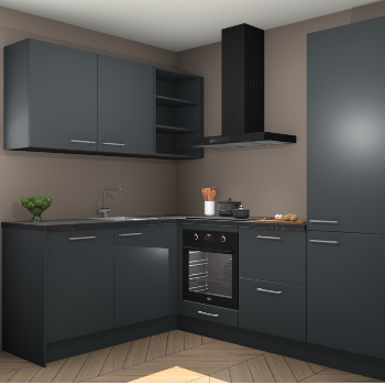 Onyxgrijze keuken Boekarest 114281