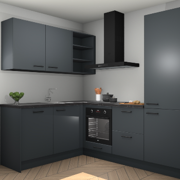 Onyxgrijze keuken Boekarest 114284