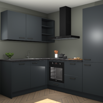 Onyxgrijze keuken Boekarest 114285