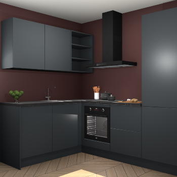 Onyxgrijze keuken Boekarest 114287