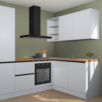 Sneeuwwitte greeploze keuken Krakau 113082