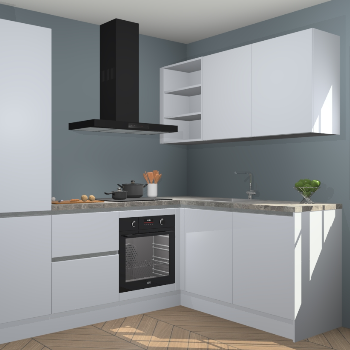 Sneeuwwitte greeploze keuken Krakau 113991