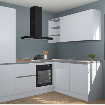 Sneeuwwitte greeploze keuken Krakau 113992