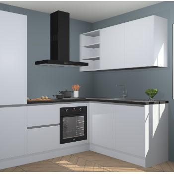 Sneeuwwitte greeploze keuken Krakau 113993