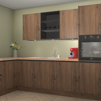 Noten greeploze keuken Gotenburg 114387