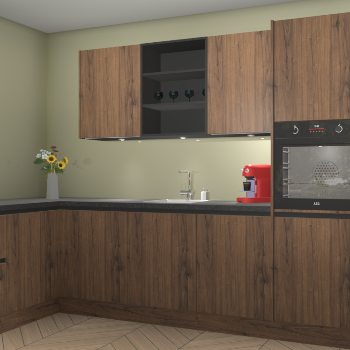 Noten greeploze keuken Gotenburg 114457